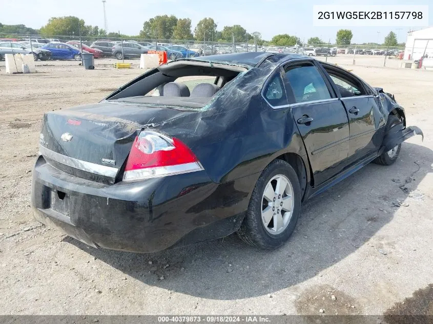 2011 Chevrolet Impala Lt VIN: 2G1WG5EK2B1157798 Lot: 40379873