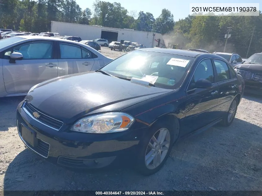 2G1WC5EM6B1190378 2011 Chevrolet Impala Ltz