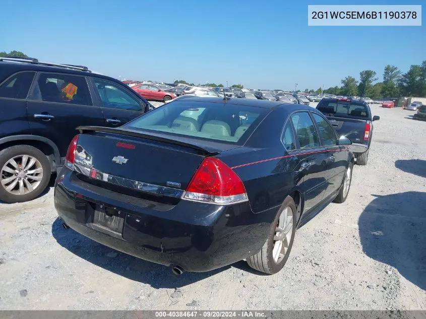 2G1WC5EM6B1190378 2011 Chevrolet Impala Ltz