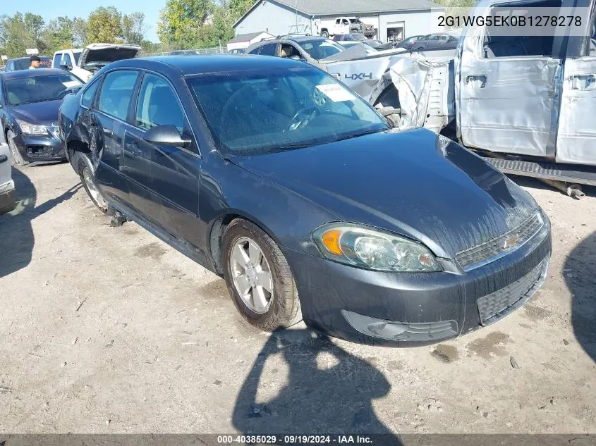 2011 Chevrolet Impala Lt VIN: 2G1WG5EK0B1278278 Lot: 40385029