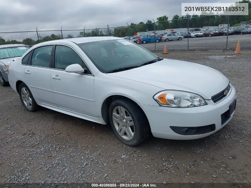 2G1WB5EK2B1183512 2011 Chevrolet Impala Lt