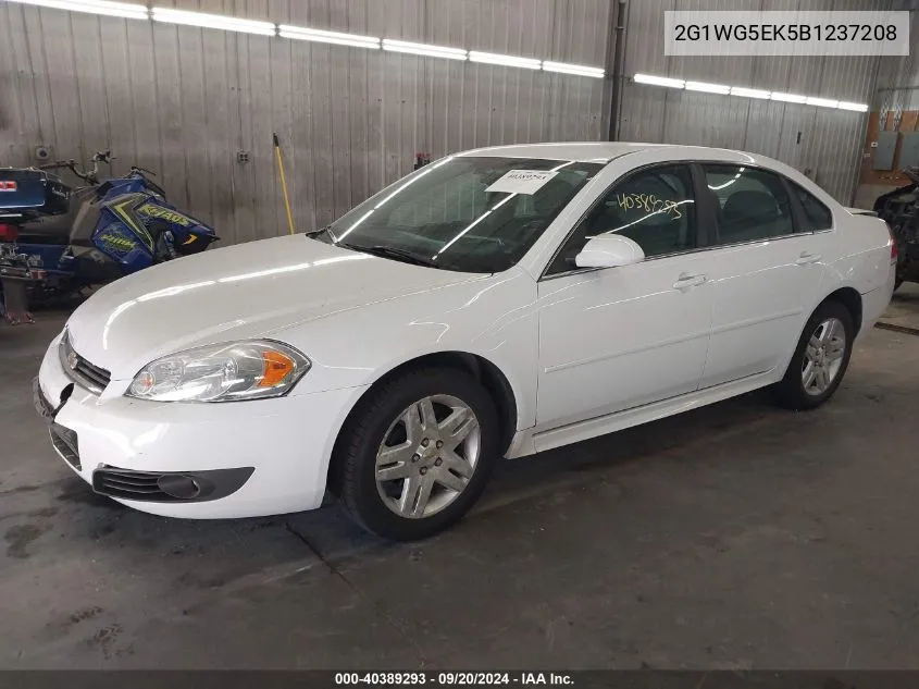 2011 Chevrolet Impala Lt VIN: 2G1WG5EK5B1237208 Lot: 40389293