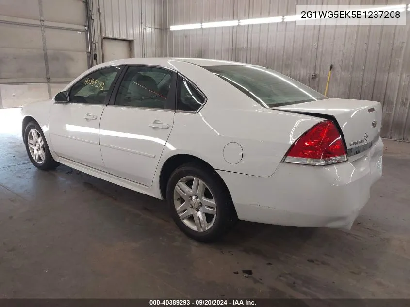 2011 Chevrolet Impala Lt VIN: 2G1WG5EK5B1237208 Lot: 40389293