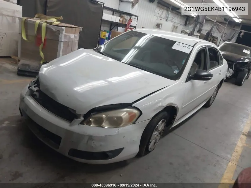 2G1WG5EK4B1196943 2011 Chevrolet Impala Lt