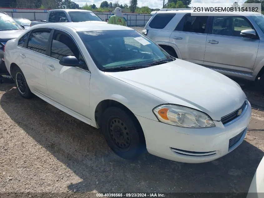 2011 Chevrolet Impala Police VIN: 2G1WD5EM0B1154182 Lot: 40398565