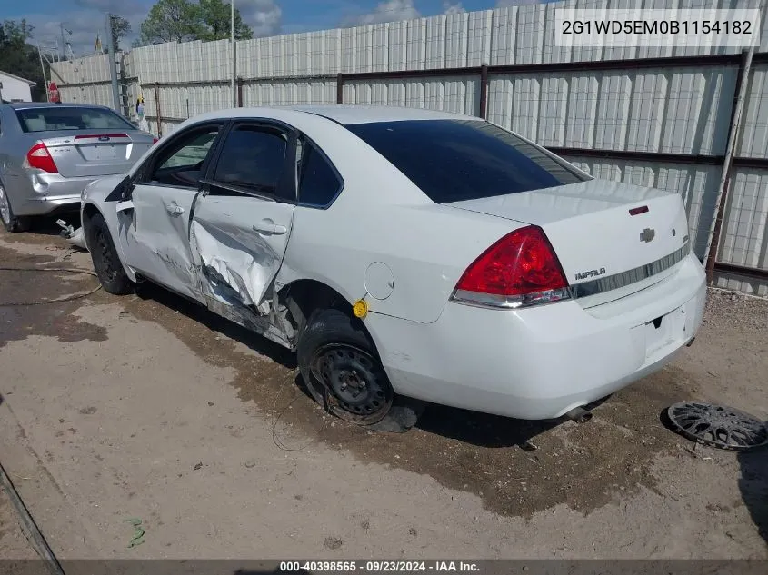 2G1WD5EM0B1154182 2011 Chevrolet Impala Police