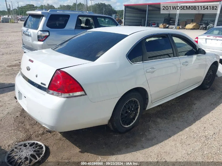 2G1WD5EM0B1154182 2011 Chevrolet Impala Police