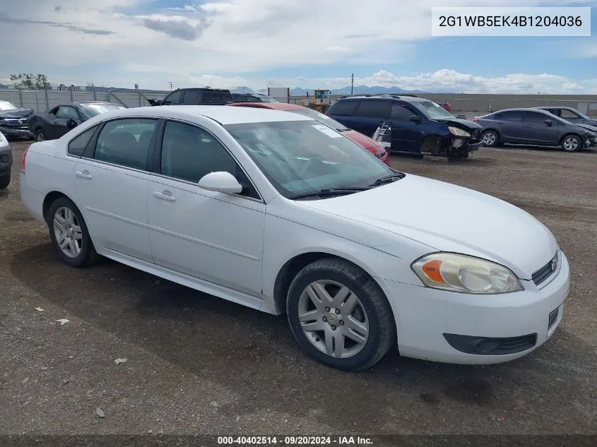 2011 Chevrolet Impala Lt VIN: 2G1WB5EK4B1204036 Lot: 40402514