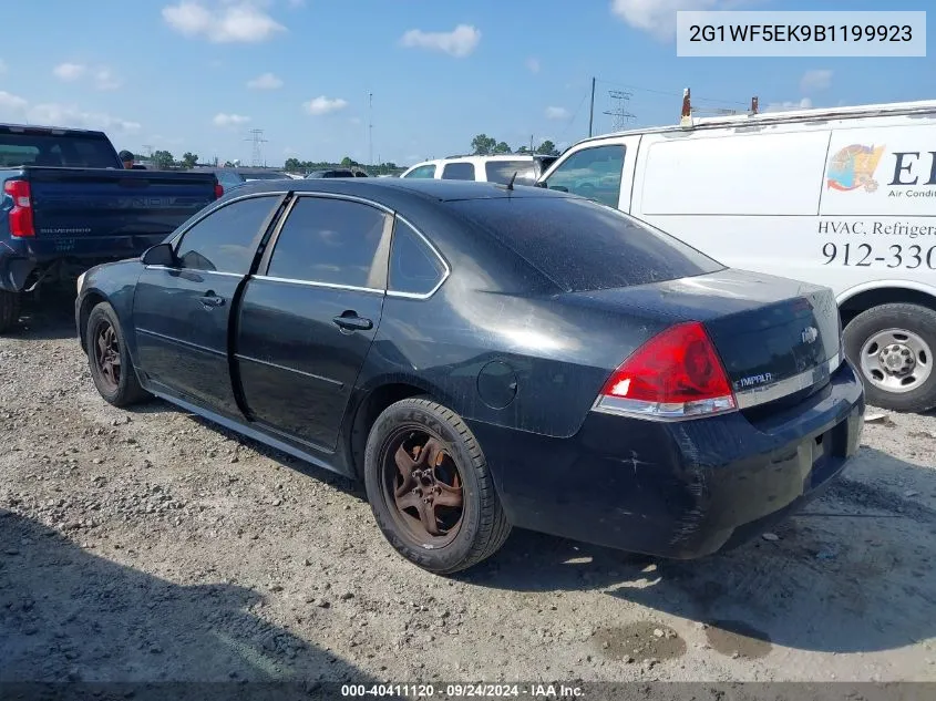 2011 Chevrolet Impala Ls VIN: 2G1WF5EK9B1199923 Lot: 40411120