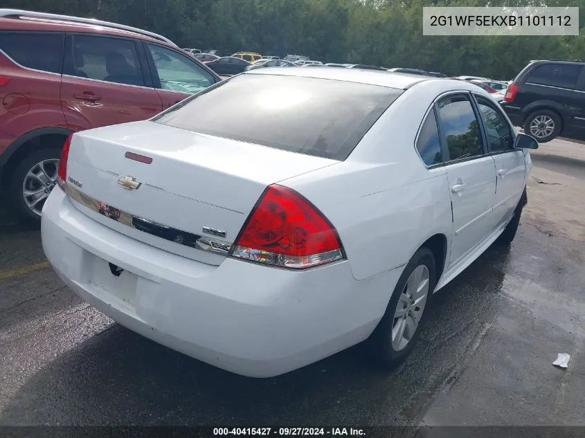 2011 Chevrolet Impala Ls VIN: 2G1WF5EKXB1101112 Lot: 40415427