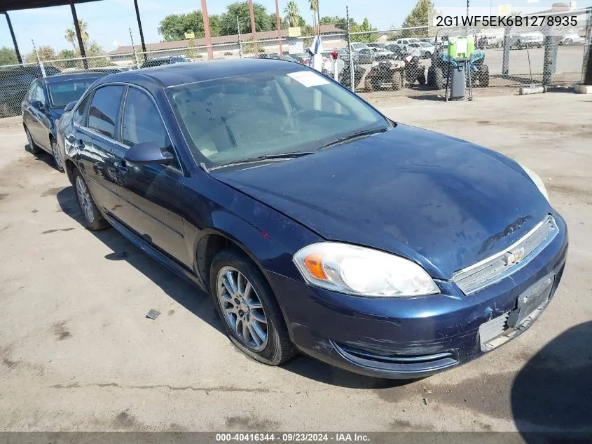 2011 Chevrolet Impala Ls VIN: 2G1WF5EK6B1278935 Lot: 40416344