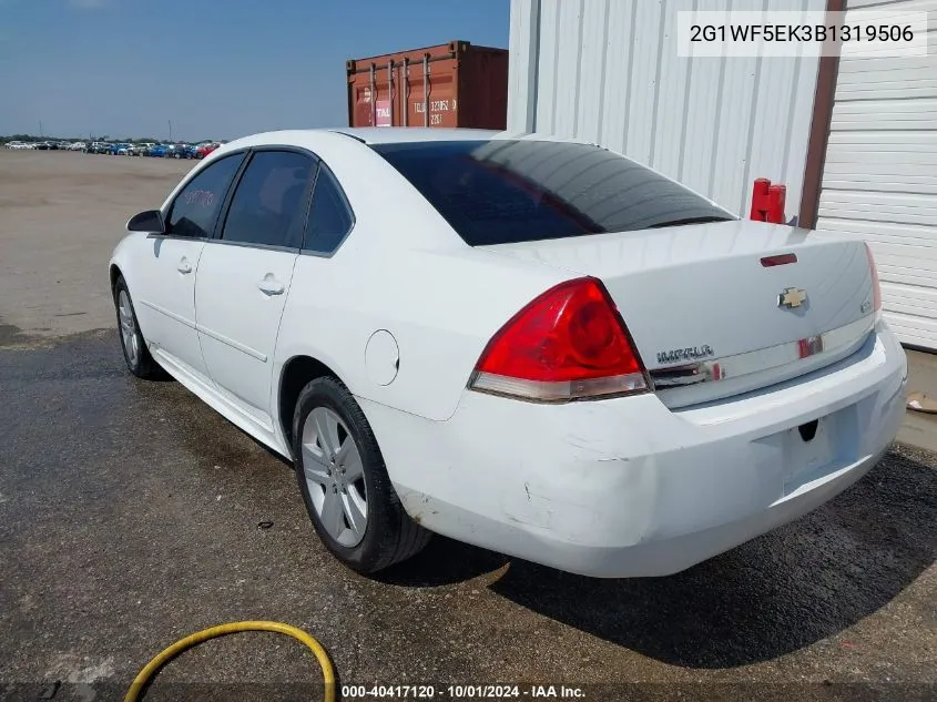 2011 Chevrolet Impala Ls VIN: 2G1WF5EK3B1319506 Lot: 40417120