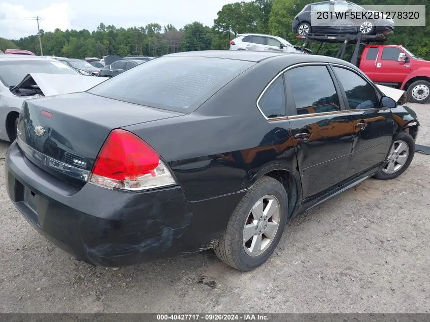 2011 Chevrolet Impala Ls VIN: 2G1WF5EK2B1278320 Lot: 40427717