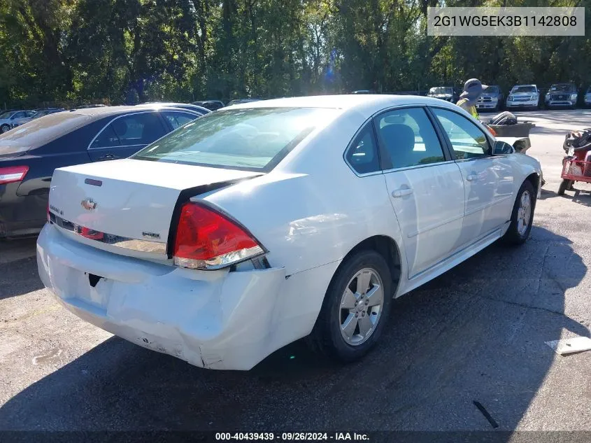 2011 Chevrolet Impala Lt VIN: 2G1WG5EK3B1142808 Lot: 40439439