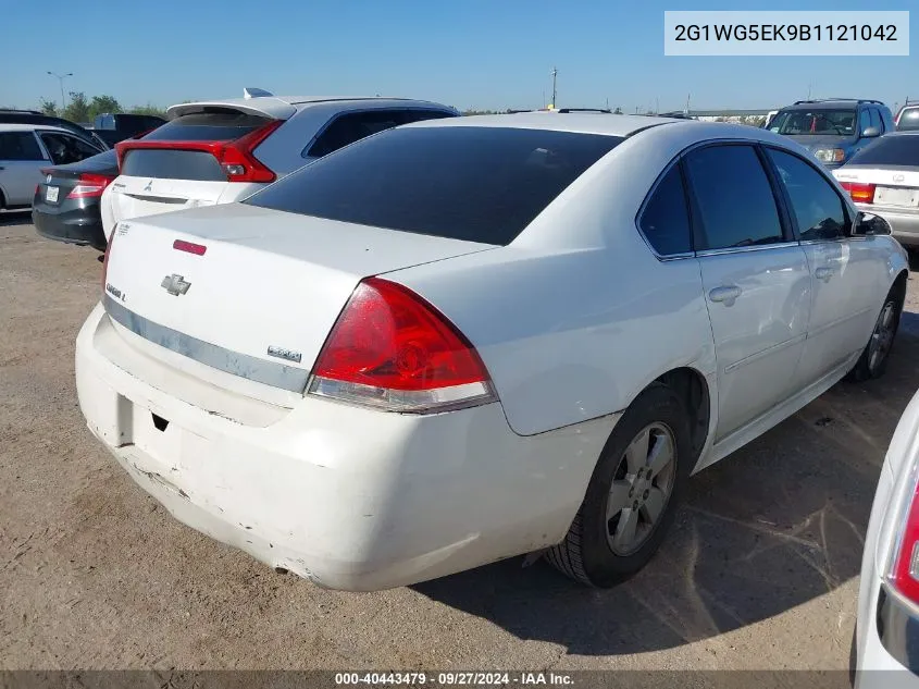 2011 Chevrolet Impala Lt VIN: 2G1WG5EK9B1121042 Lot: 40443479