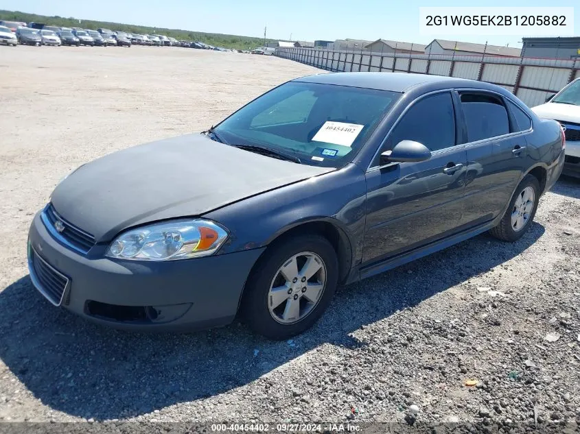 2011 Chevrolet Impala Lt VIN: 2G1WG5EK2B1205882 Lot: 40454402