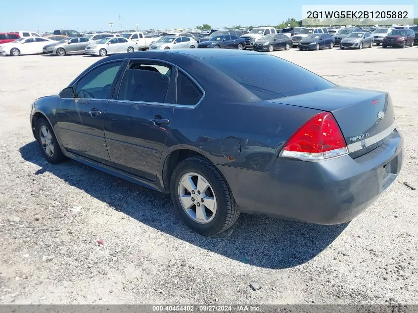 2011 Chevrolet Impala Lt VIN: 2G1WG5EK2B1205882 Lot: 40454402