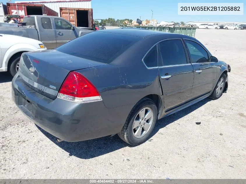 2011 Chevrolet Impala Lt VIN: 2G1WG5EK2B1205882 Lot: 40454402