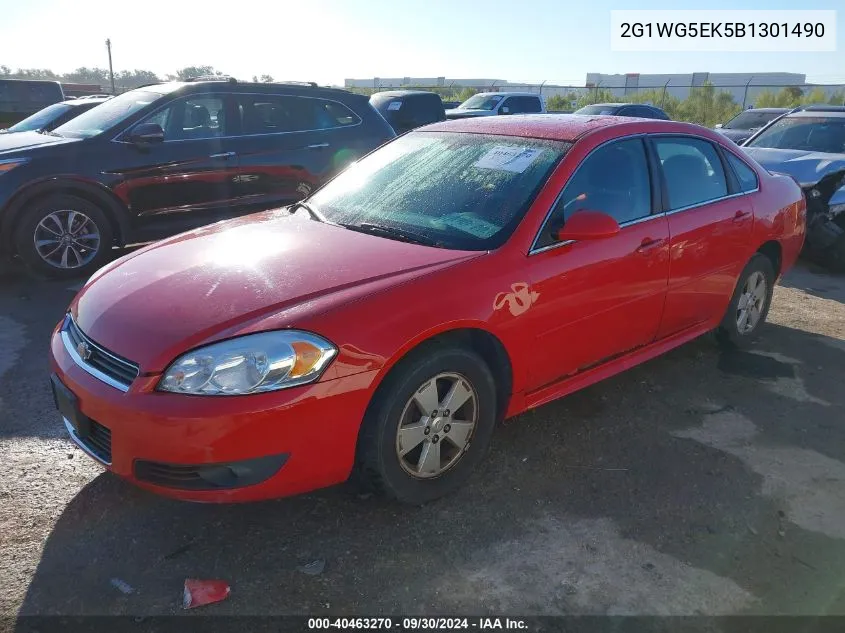 2011 Chevrolet Impala Lt VIN: 2G1WG5EK5B1301490 Lot: 40463270