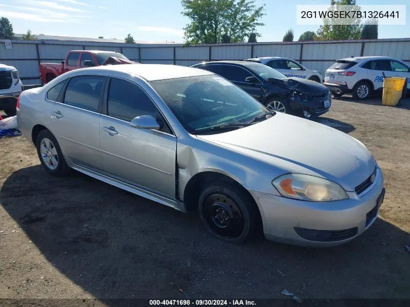 2011 Chevrolet Impala Lt VIN: 2G1WG5EK7B1326441 Lot: 40471698