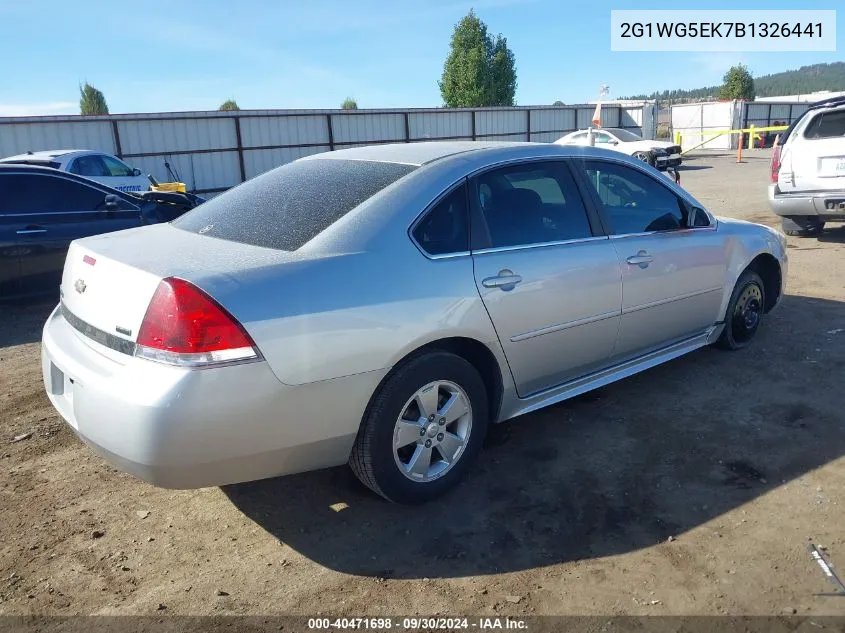 2011 Chevrolet Impala Lt VIN: 2G1WG5EK7B1326441 Lot: 40471698