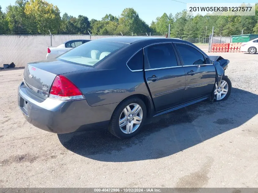 2011 Chevrolet Impala Lt VIN: 2G1WG5EK3B1237577 Lot: 40472986