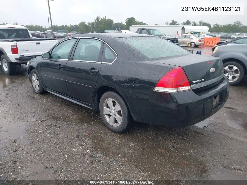 2011 Chevrolet Impala Lt VIN: 2G1WG5EK4B1123121 Lot: 40475341