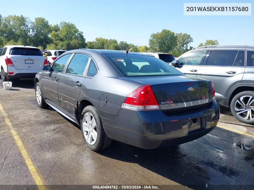 2011 Chevrolet Impala Ls VIN: 2G1WA5EKXB1157680 Lot: 40494762