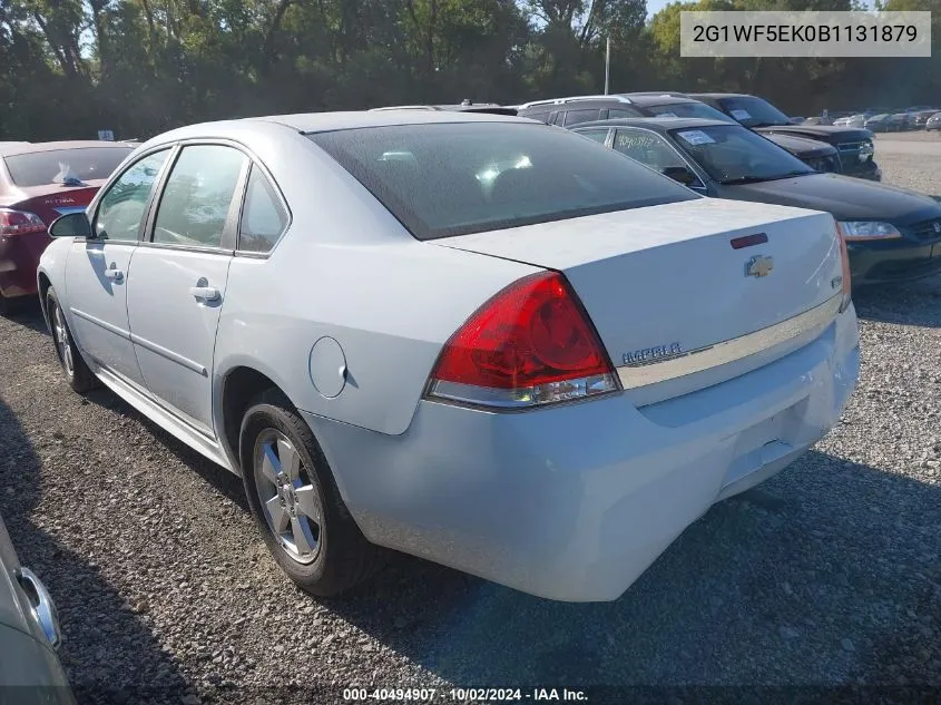 2011 Chevrolet Impala Ls VIN: 2G1WF5EK0B1131879 Lot: 40494907