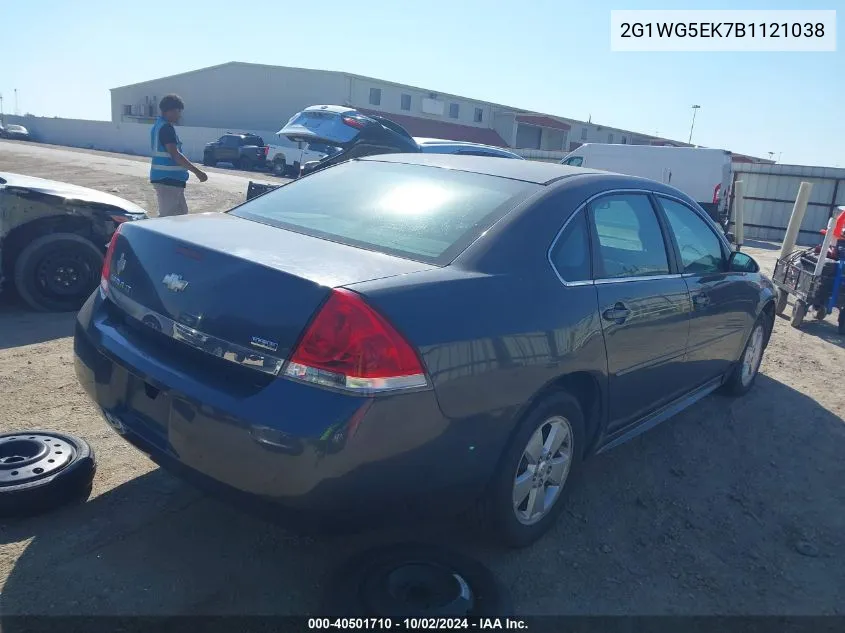 2G1WG5EK7B1121038 2011 Chevrolet Impala Lt