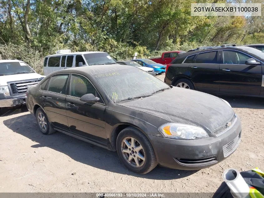 2011 Chevrolet Impala Ls VIN: 2G1WA5EKXB1100038 Lot: 40566193