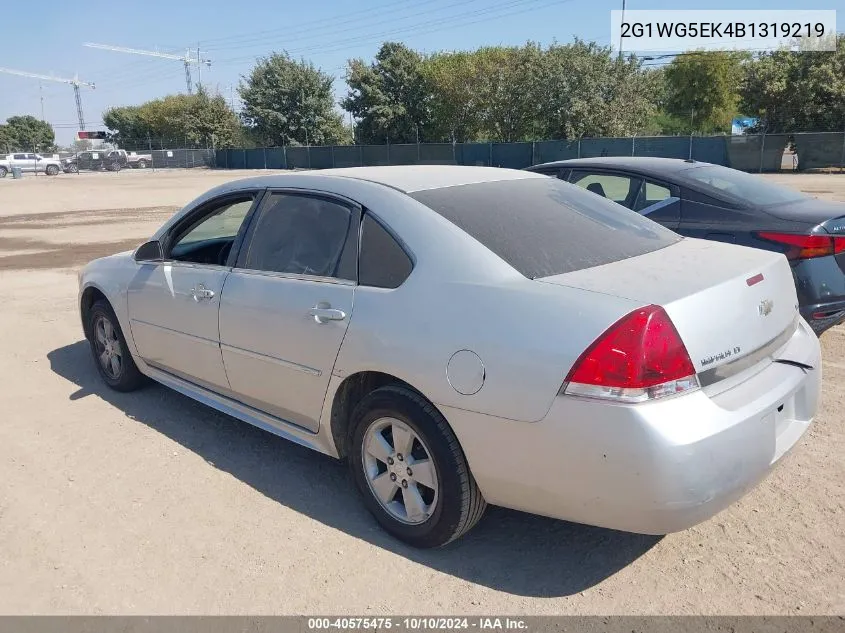 2011 Chevrolet Impala Lt VIN: 2G1WG5EK4B1319219 Lot: 40575475