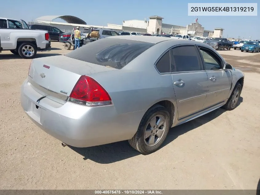 2011 Chevrolet Impala Lt VIN: 2G1WG5EK4B1319219 Lot: 40575475