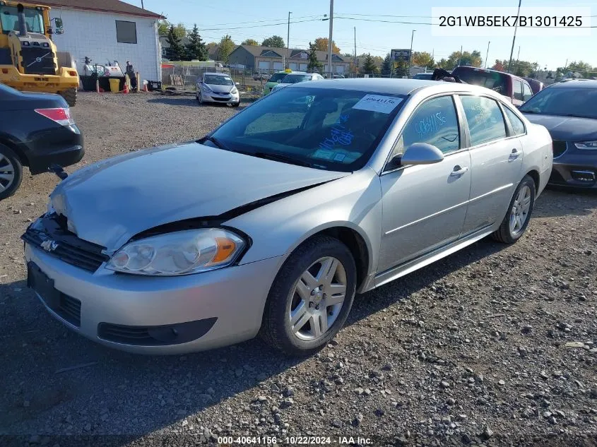 2011 Chevrolet Impala Lt VIN: 2G1WB5EK7B1301425 Lot: 40641156