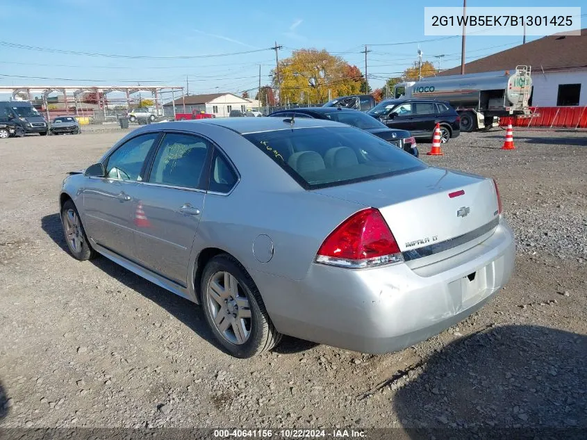 2011 Chevrolet Impala Lt VIN: 2G1WB5EK7B1301425 Lot: 40641156