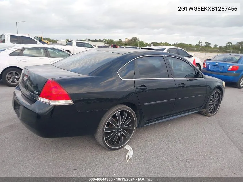 2G1WG5EKXB1287456 2011 Chevrolet Impala Lt