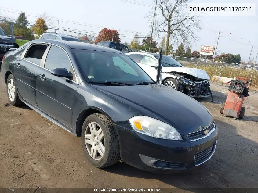 2011 Chevrolet Impala Lt VIN: 2G1WG5EK9B1178714 Lot: 40670085