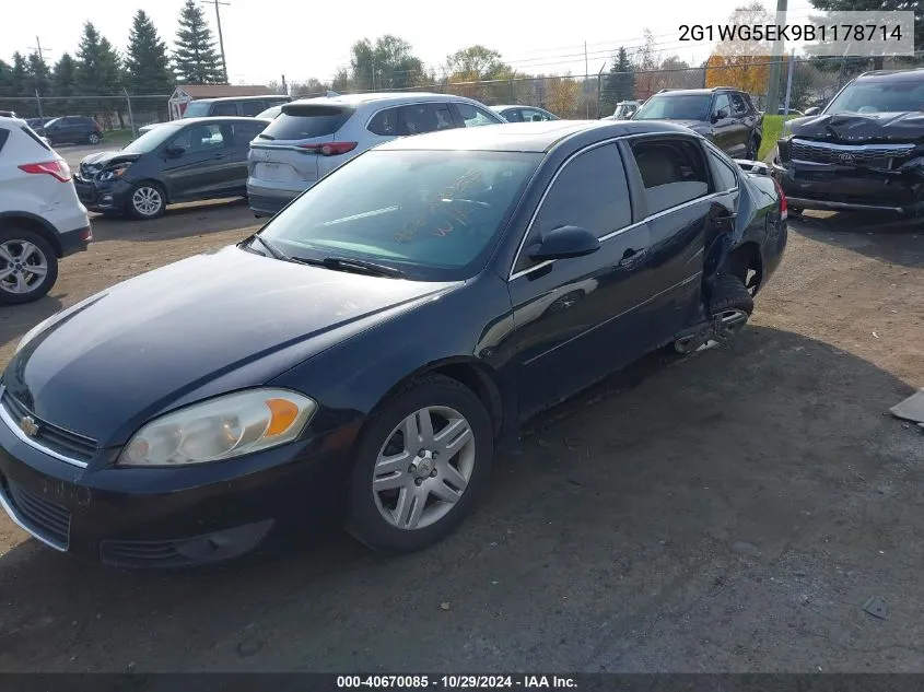 2011 Chevrolet Impala Lt VIN: 2G1WG5EK9B1178714 Lot: 40670085