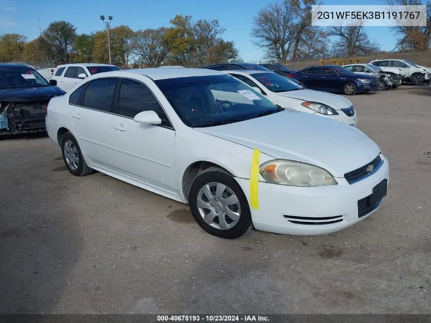 2011 Chevrolet Impala Ls VIN: 2G1WF5EK3B1191767 Lot: 40675193