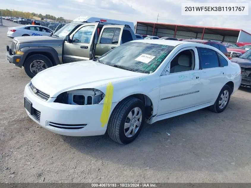 2011 Chevrolet Impala Ls VIN: 2G1WF5EK3B1191767 Lot: 40675193