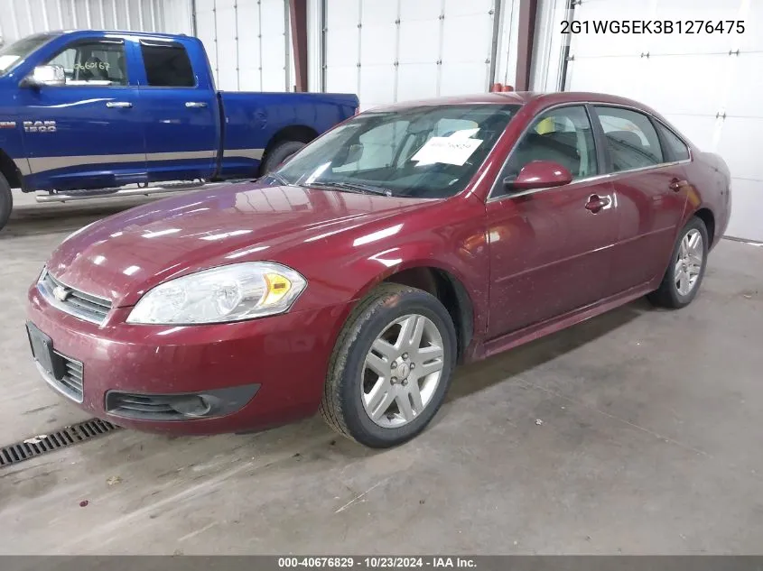 2011 Chevrolet Impala Lt VIN: 2G1WG5EK3B1276475 Lot: 40676829