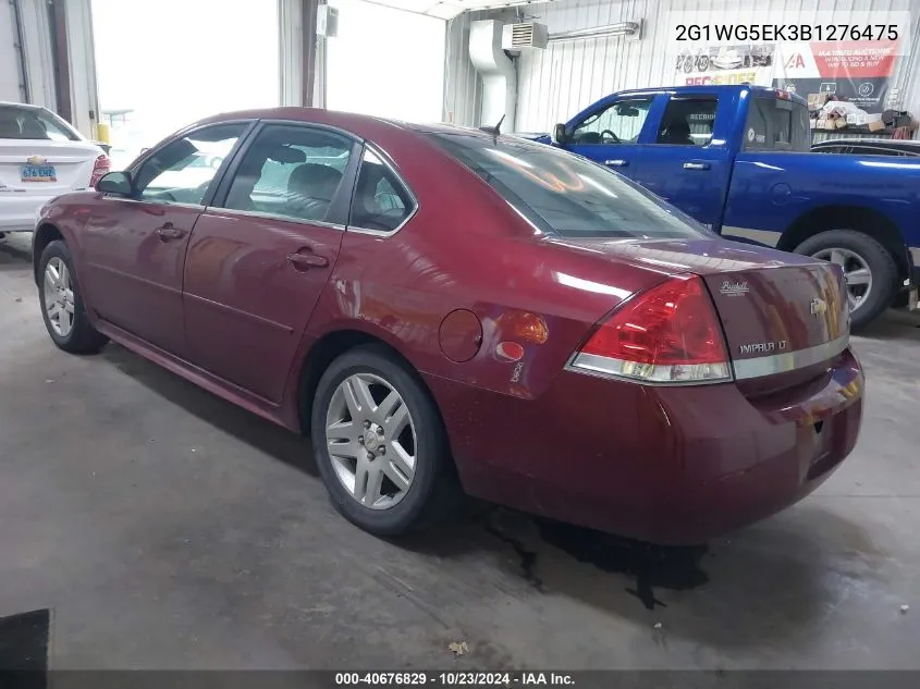 2011 Chevrolet Impala Lt VIN: 2G1WG5EK3B1276475 Lot: 40676829