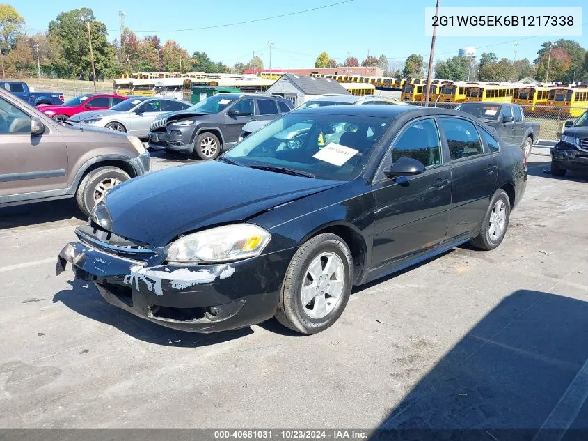 2011 Chevrolet Impala Lt VIN: 2G1WG5EK6B1217338 Lot: 40681031