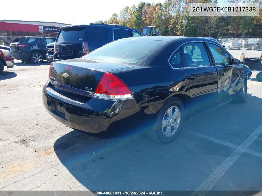 2011 Chevrolet Impala Lt VIN: 2G1WG5EK6B1217338 Lot: 40681031