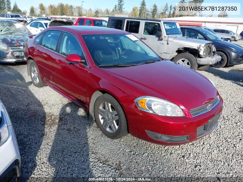 2011 Chevrolet Impala Lt VIN: 2G1WB5EK7B1287350 Lot: 40681036