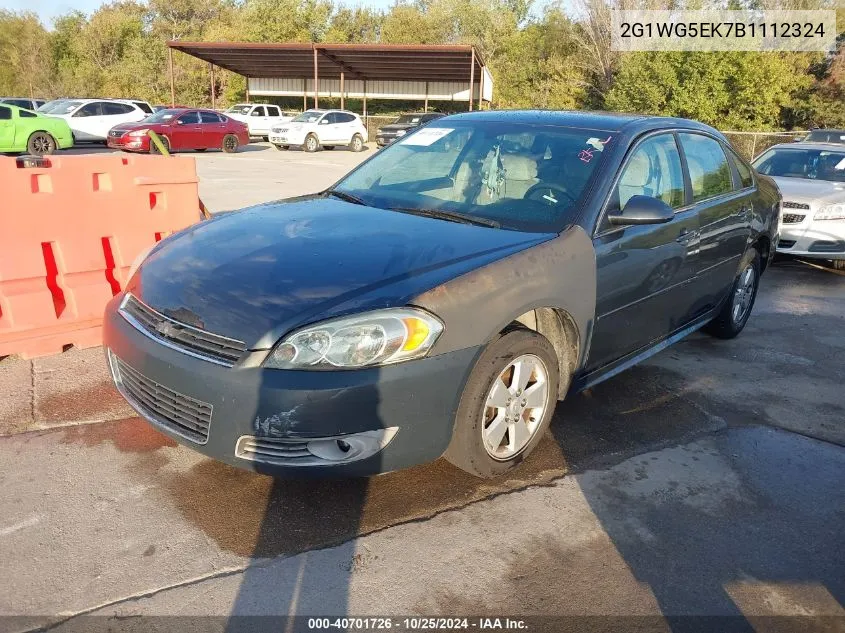 2011 Chevrolet Impala Lt VIN: 2G1WG5EK7B1112324 Lot: 40701726