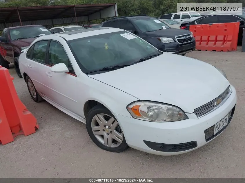 2011 Chevrolet Impala Lt VIN: 2G1WB5EK4B1187707 Lot: 40711016