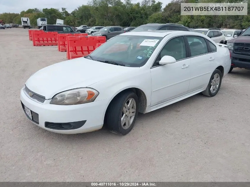 2011 Chevrolet Impala Lt VIN: 2G1WB5EK4B1187707 Lot: 40711016