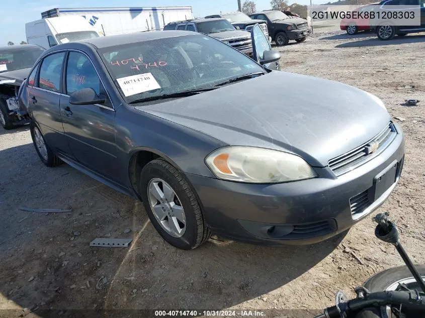 2011 Chevrolet Impala Lt VIN: 2G1WG5EK8B1208303 Lot: 40714740