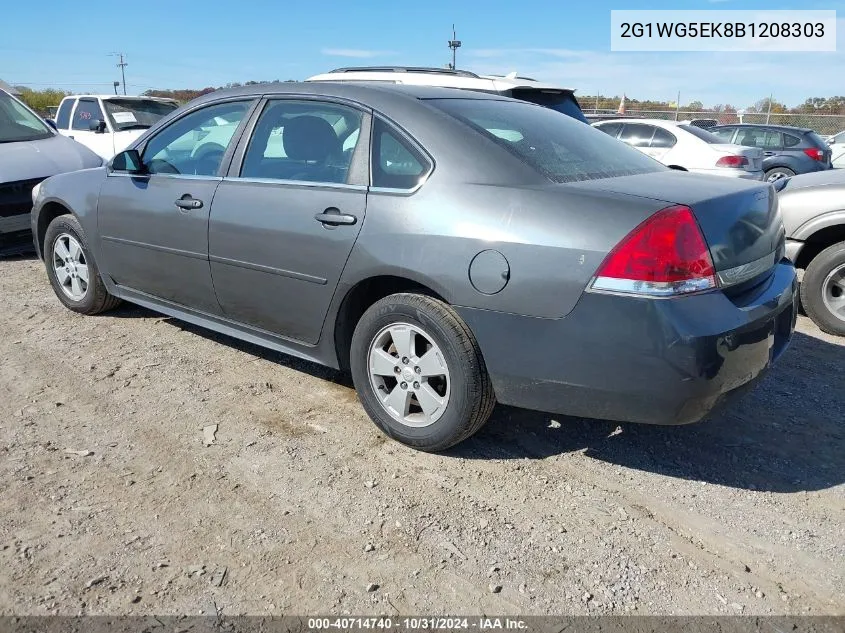 2011 Chevrolet Impala Lt VIN: 2G1WG5EK8B1208303 Lot: 40714740